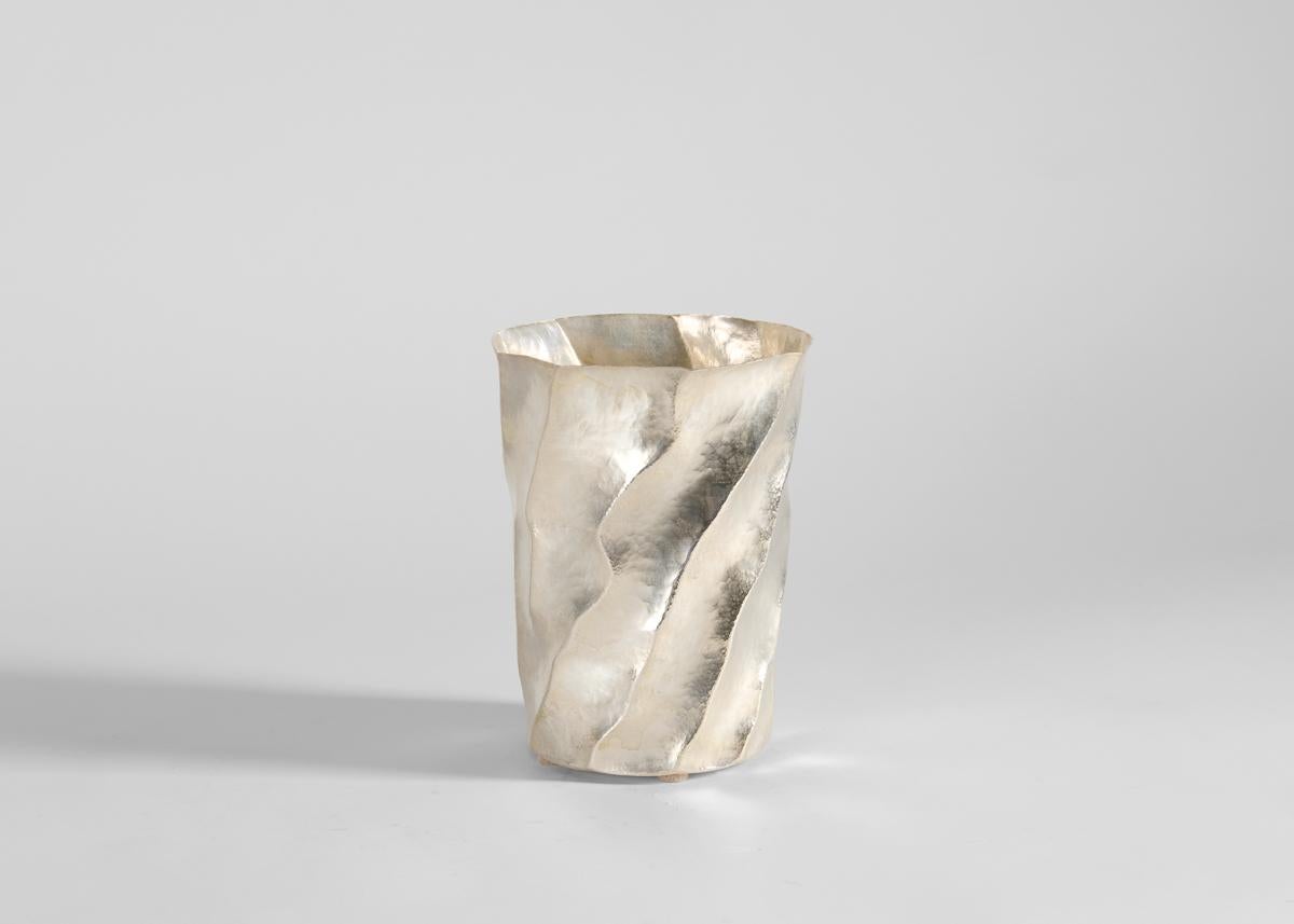 Céliz begins each piece with an idea (rather than sketches) and in the making of it discovers his final design. More incredible still, his decorative artworks are often wrought from a single plate of copper or silver, a technique mastered by only a