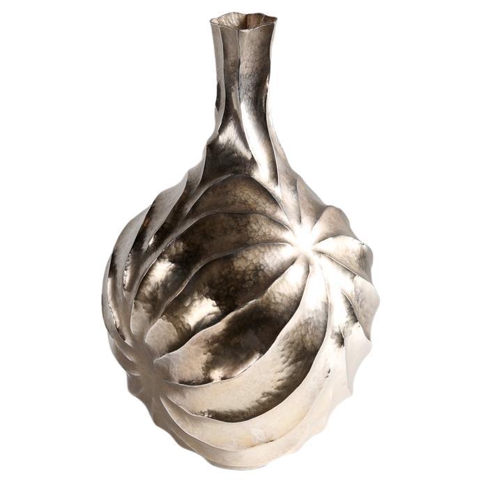 Emiliano Céliz, Opposite Attractive IV, Silver-plated Vase, Argentina, 2022 For Sale