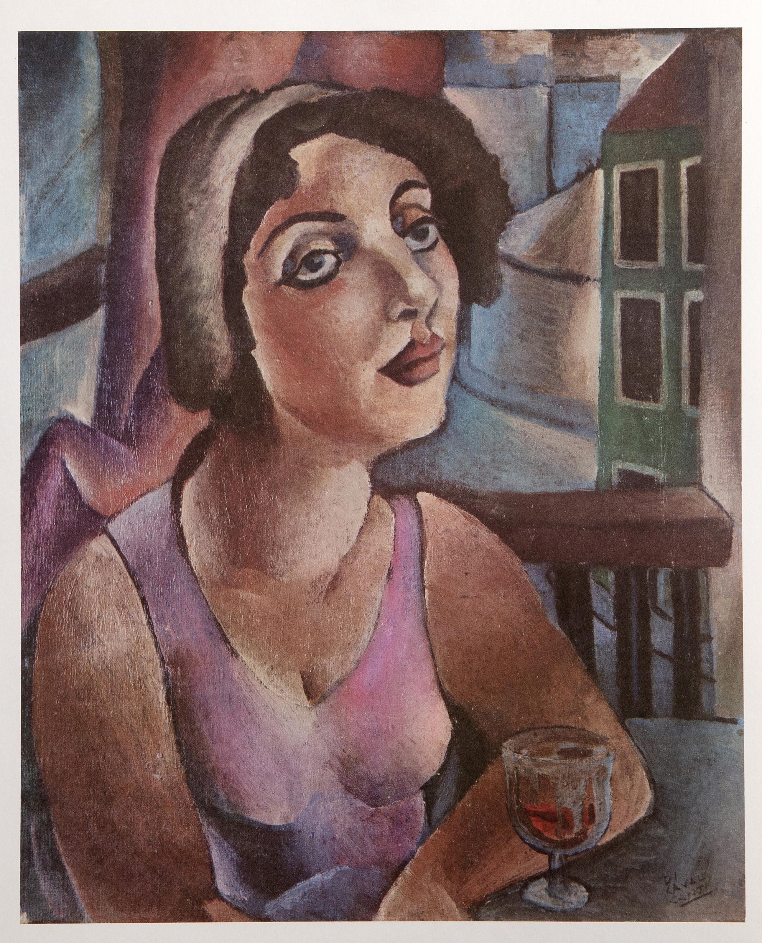 Pinturas Portfolio, Modern 11 offset reproductions of paintings - Gray Figurative Print by Emiliano Di Cavalcanti