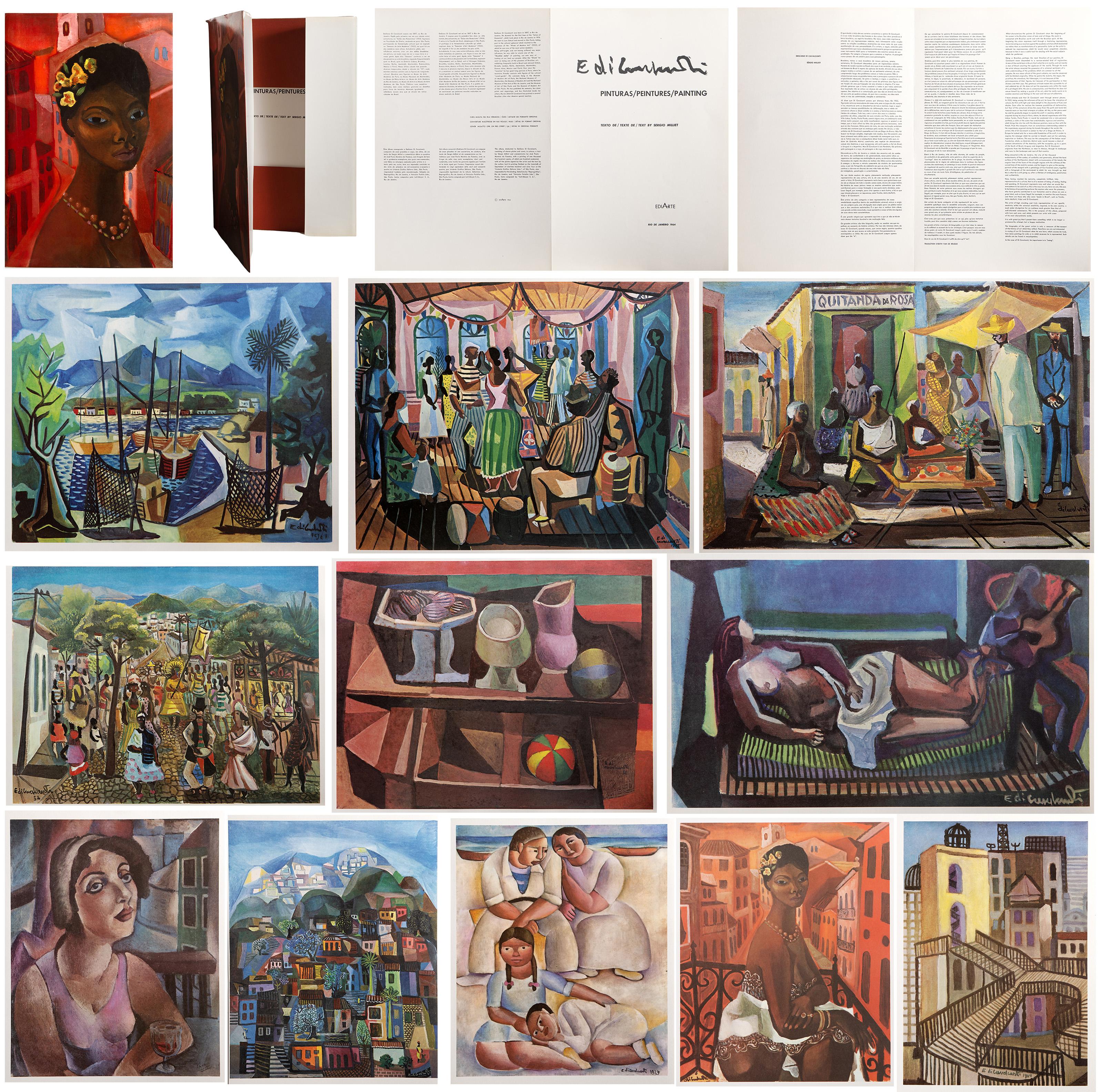 Emiliano Di Cavalcanti Figurative Print - Pinturas Portfolio, Modern 11 offset reproductions of paintings