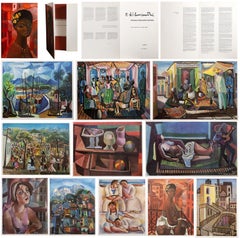 Vintage Pinturas Portfolio, Modern 11 offset reproductions of paintings