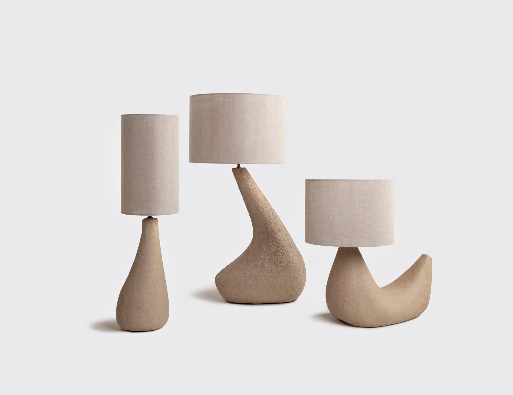 Brazilian Emiliano Handmade Ceramic Table Lamp For Sale