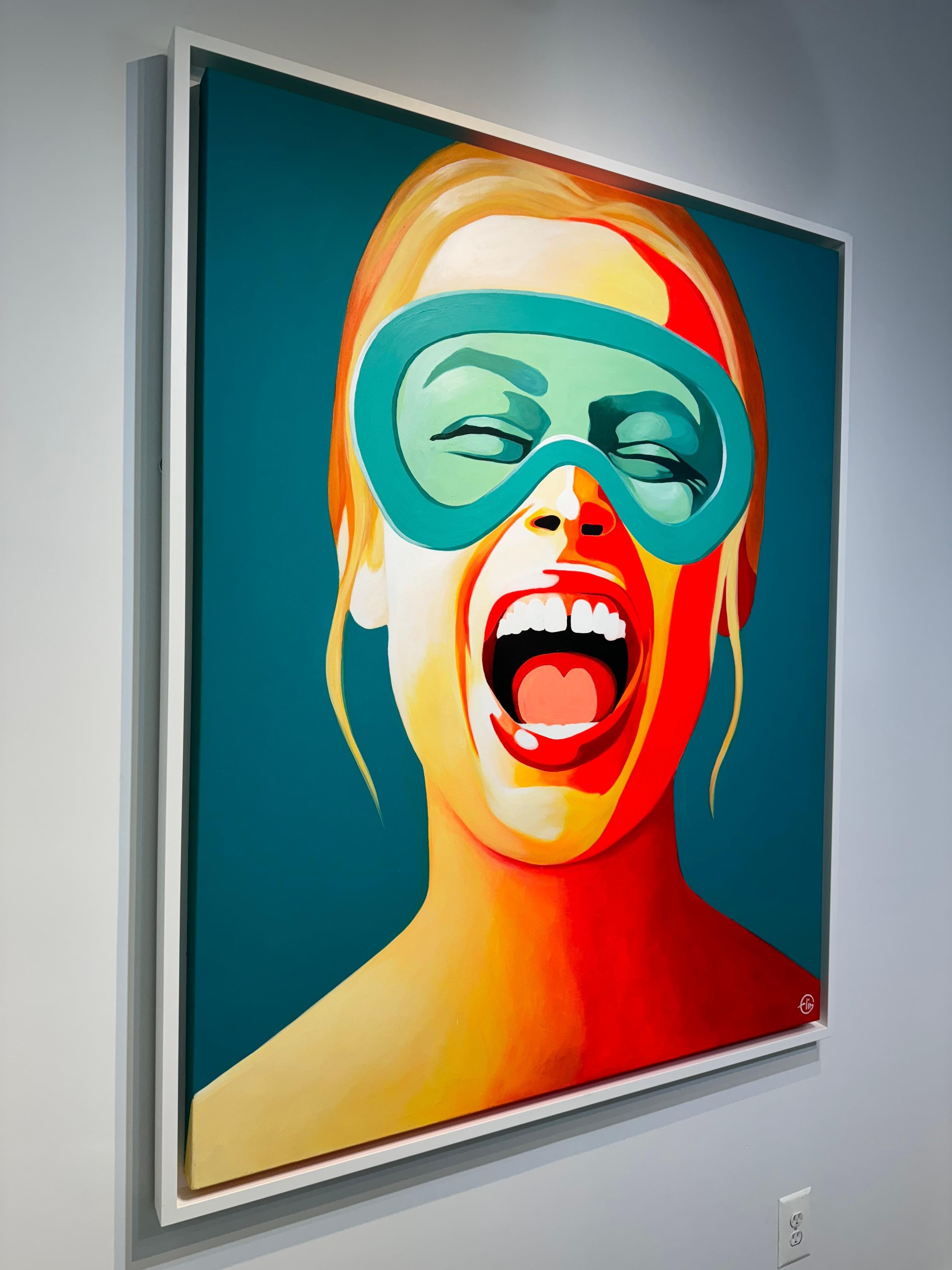 Salute - Painting Contemporaneo di Emilie Arnoux