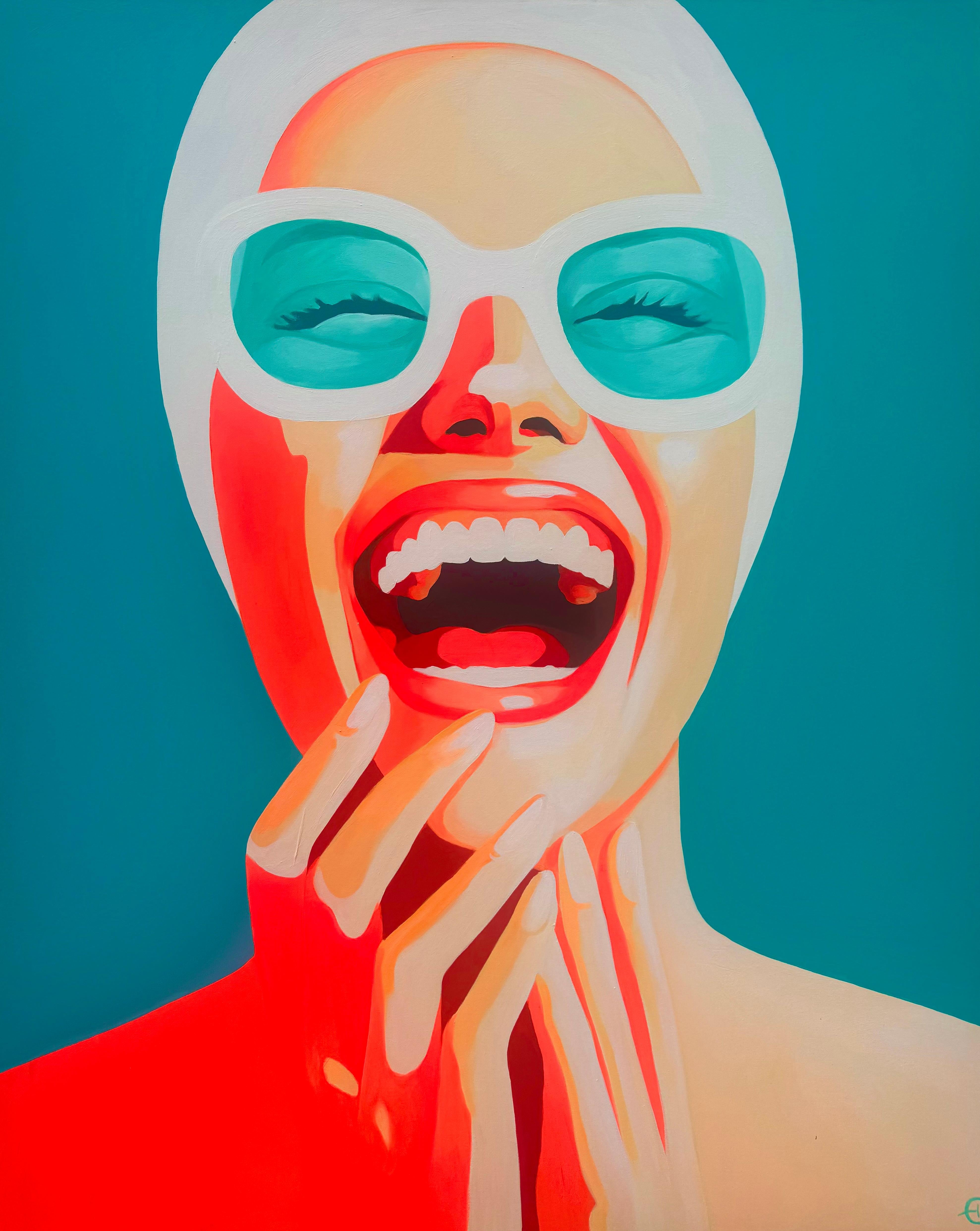Emilie Arnoux Figurative Painting – Happy Twinny 2