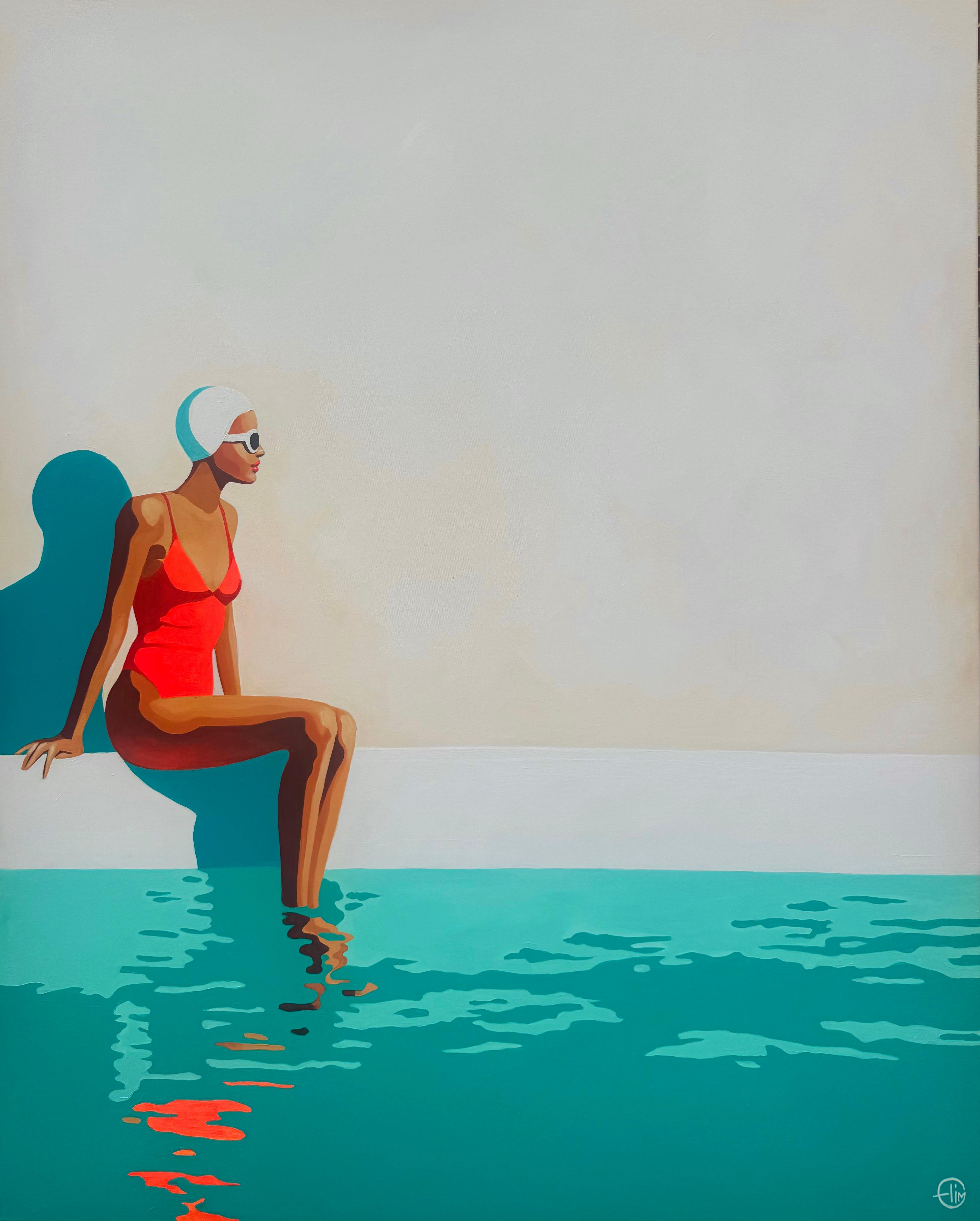 Portrait Painting Emilie Arnoux - Surexposition