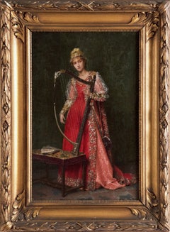 Girl with Harp 