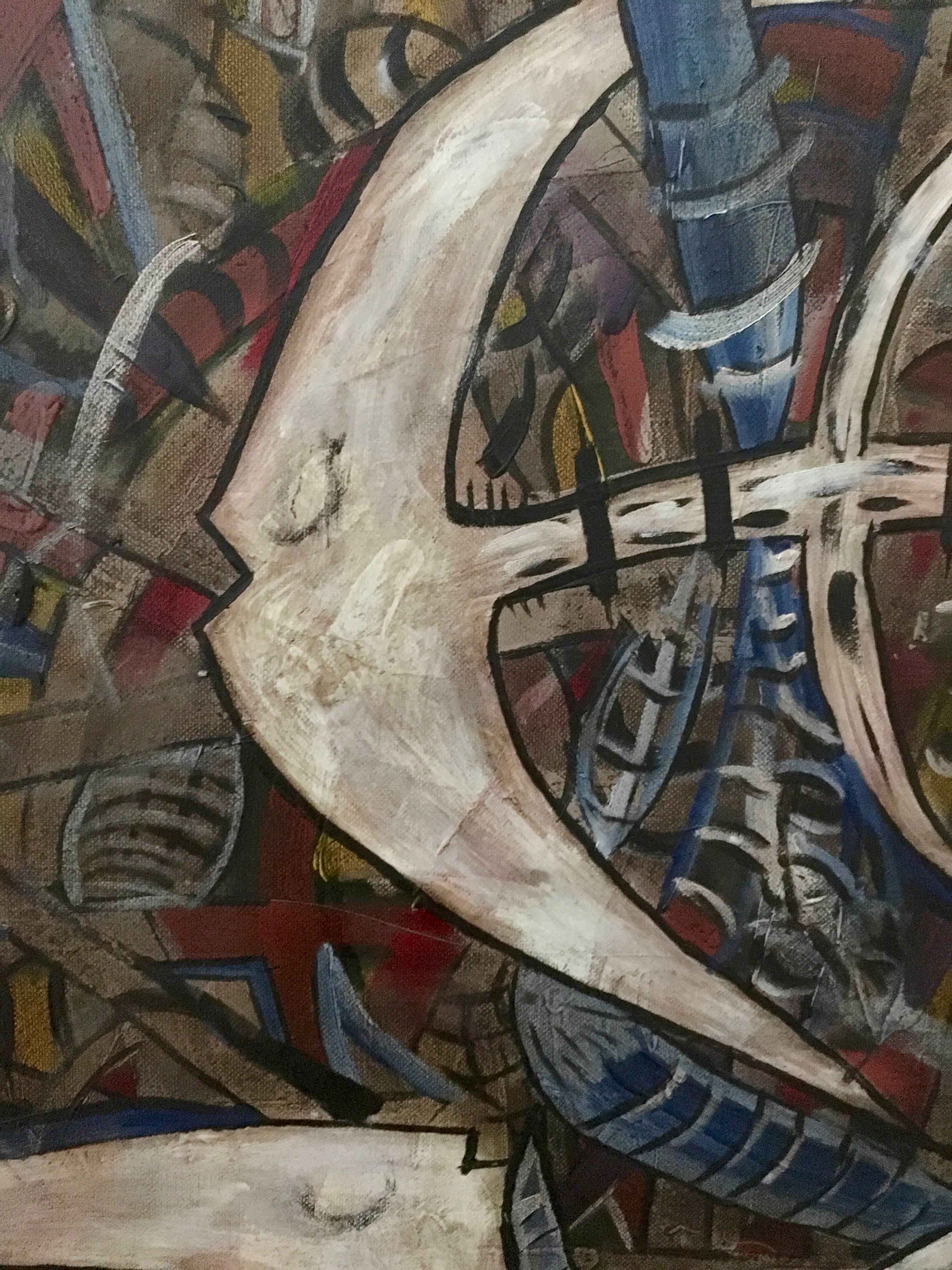 Cuban Artist Emilio Martinez Untitled 1 - Contemporary Painting by Emilio Adan Martinez