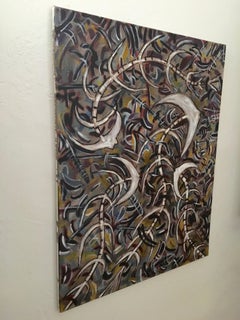 Pintura sin título del artista cubano Emilio Martinez