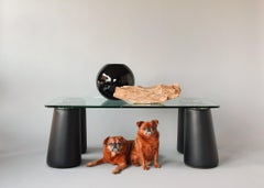 Emilio Ambasz Leather & Glass "NuAGE" Coffee Table for Poltrona Frau