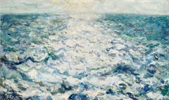 Voyage au Venezuela 1919 - Impressionist Seascape Oil Painting by Emilio Boggio