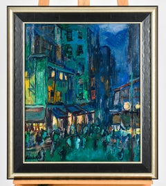 El Teatro Arau, Barcelona - Cityscape - Emilio Bosch Roger (1894-1980)- Spanish