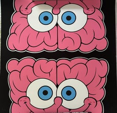 Emilio Garcia Upside Down Sponge Brain Signed and Numbered Screenprint with COA