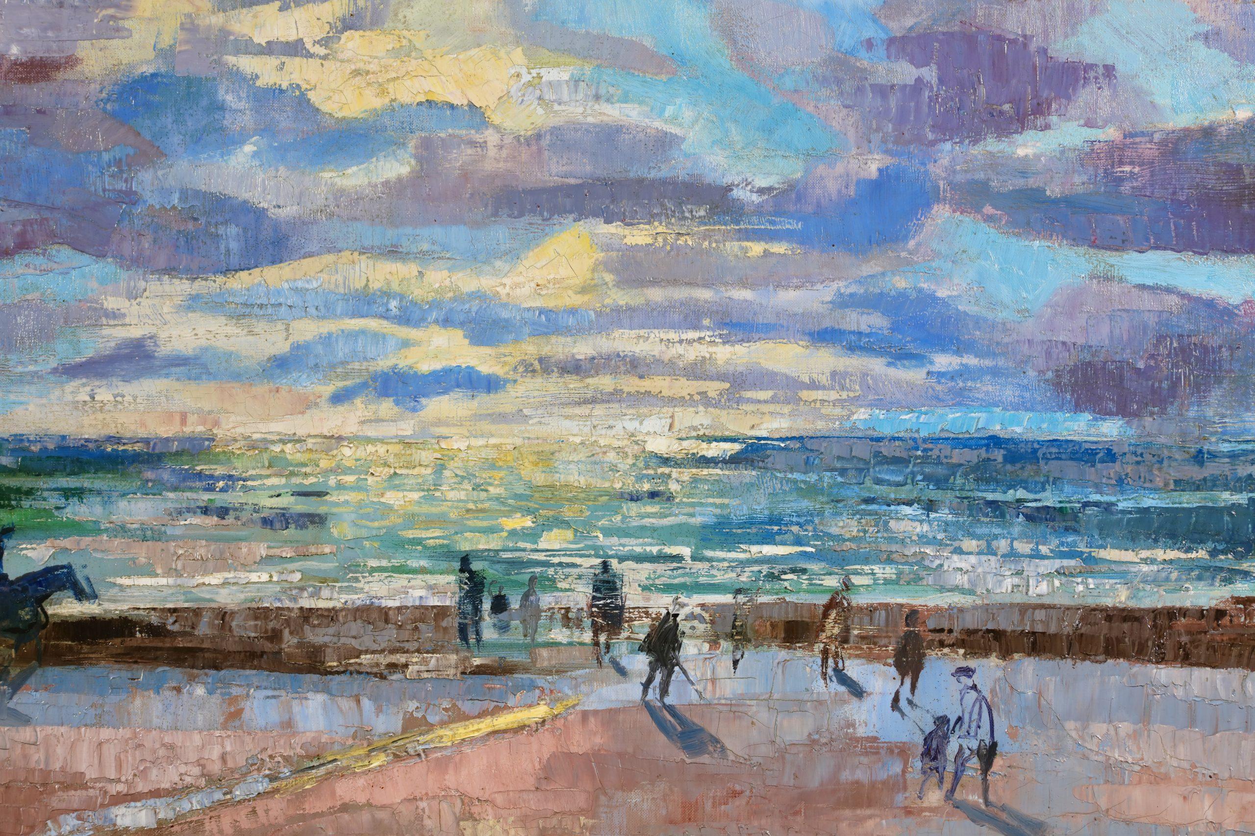 Coucher de Soleil - Óleo figurativo postimpresionista de Emilio Grau Sala en venta 11