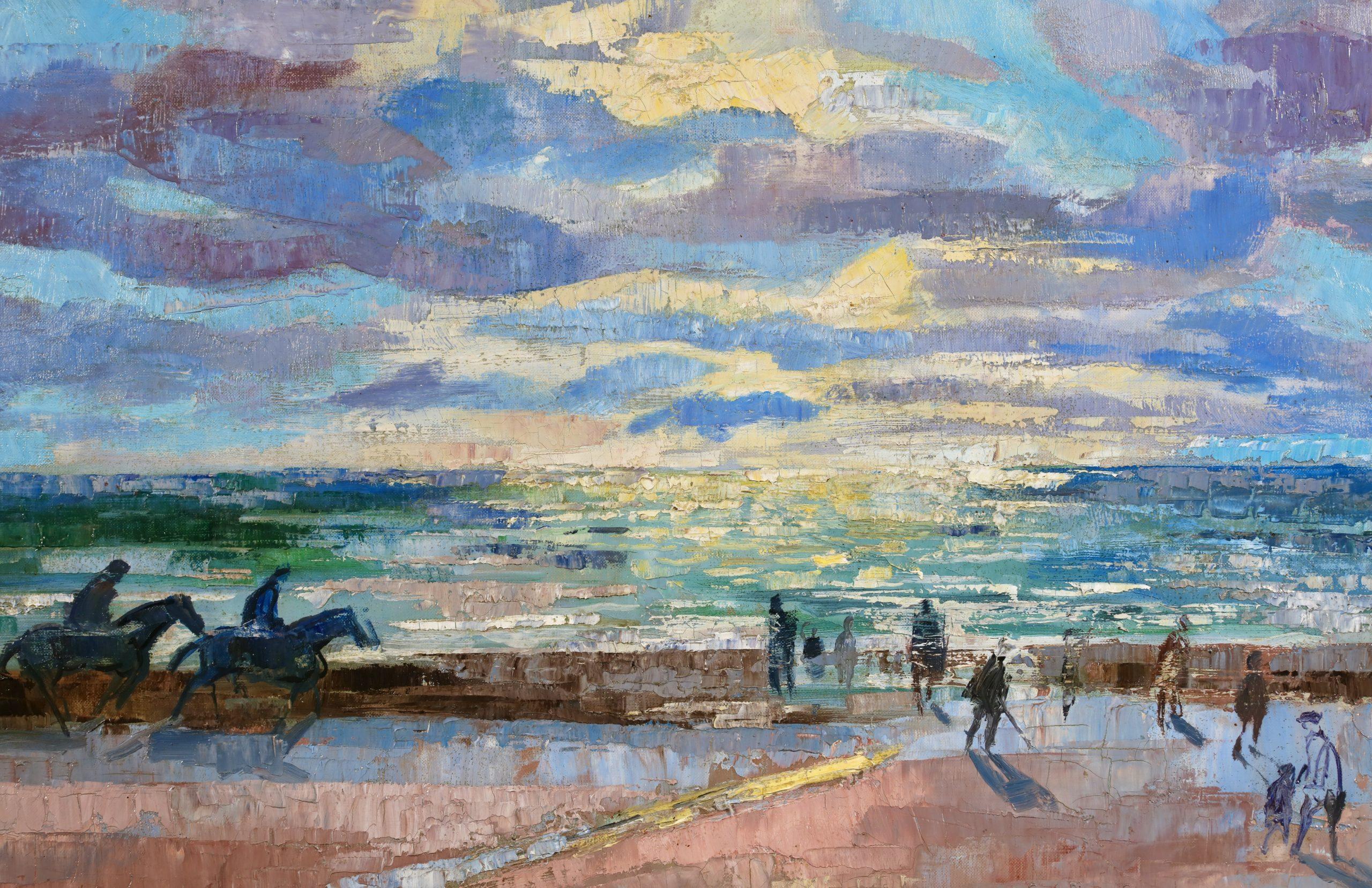 Coucher de Soleil - Óleo figurativo postimpresionista de Emilio Grau Sala en venta 1