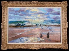 Coucher de Soleil - Postimpressionistisches figuratives Ölgemälde von Emilio Grau Sala