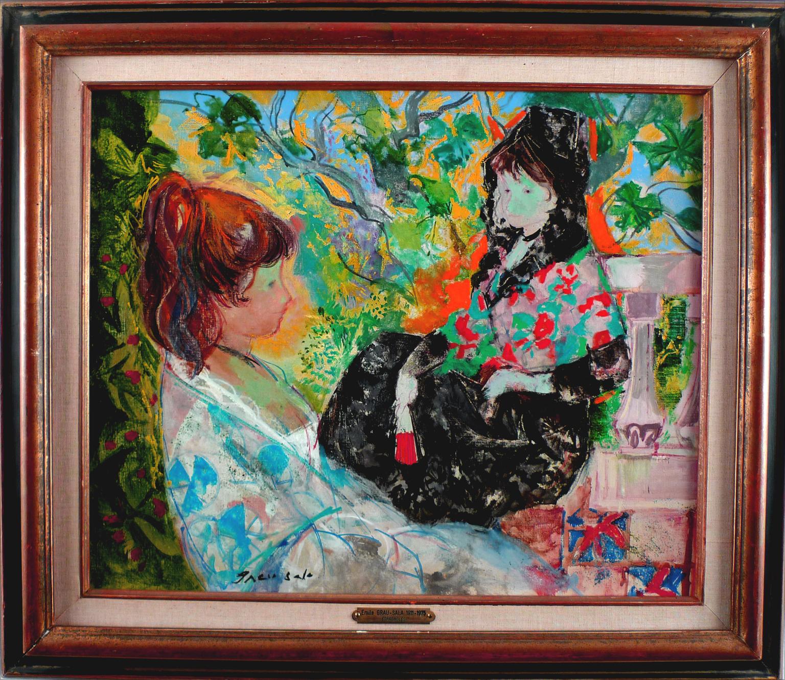 "Espagnoles, 1971", óleo sobre lienzo del siglo XX del artista Emilio Grau Sala