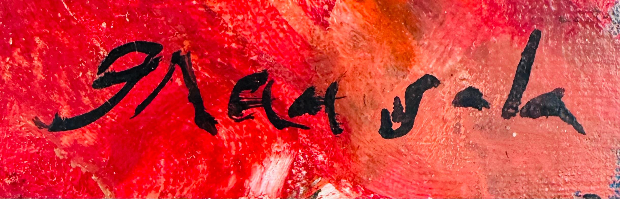 Gens du cirque - Post-impressionnisme Painting par Emilio Grau Sala