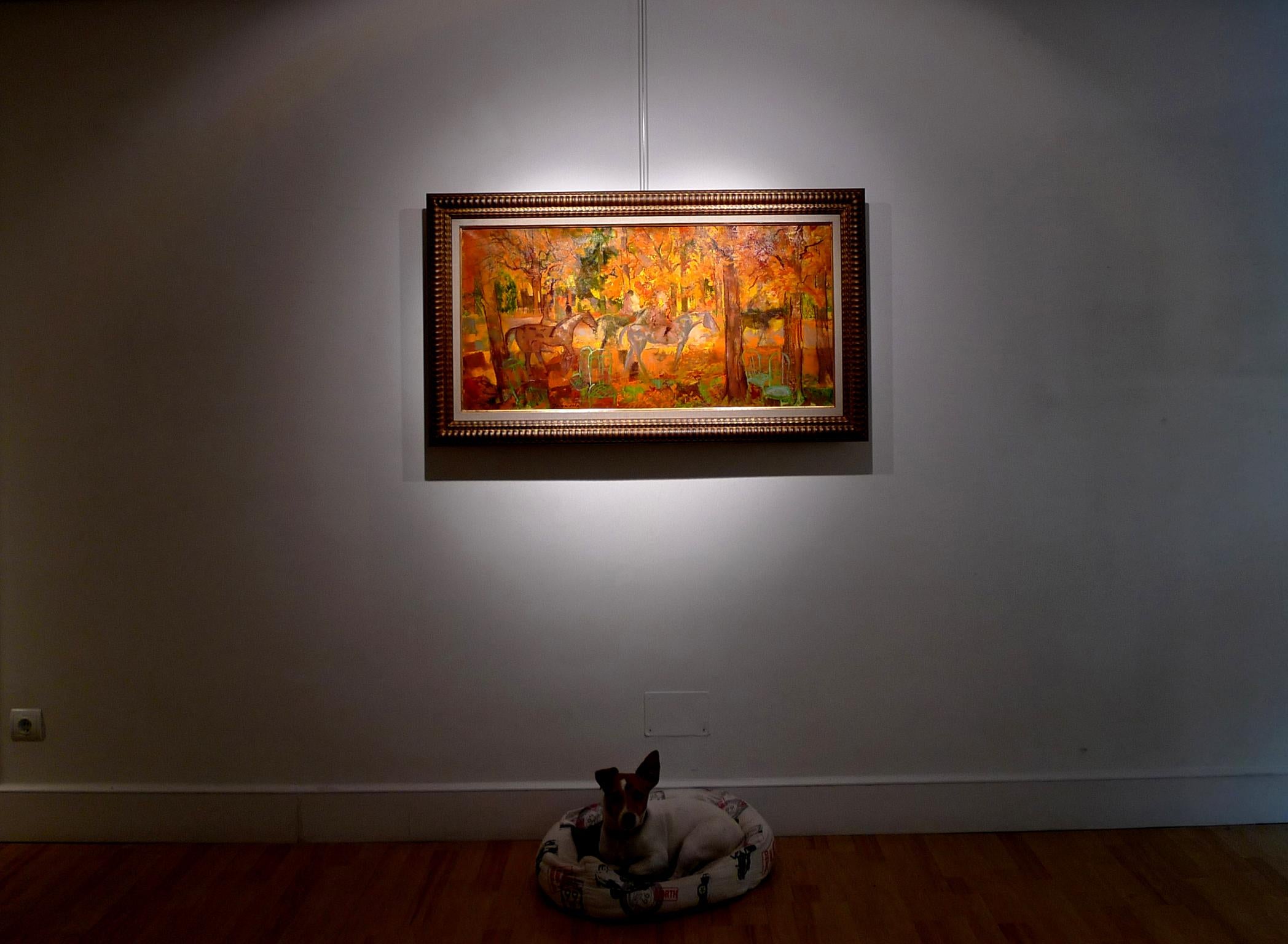 « Horse Riding in Autumn », huile sur toile d'Emilio Grau Sala, 20e siècle en vente 10