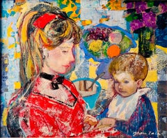 Emilio Grau Sala, Interior con madre e hijo