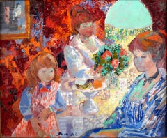 ""La Lampe Verte, Paris 69", Öl auf Leinwand, 20. Jahrhundert, von Emilio Grau Sala