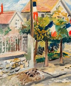 La rue pavoisée