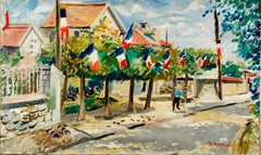 La rue pavoisée