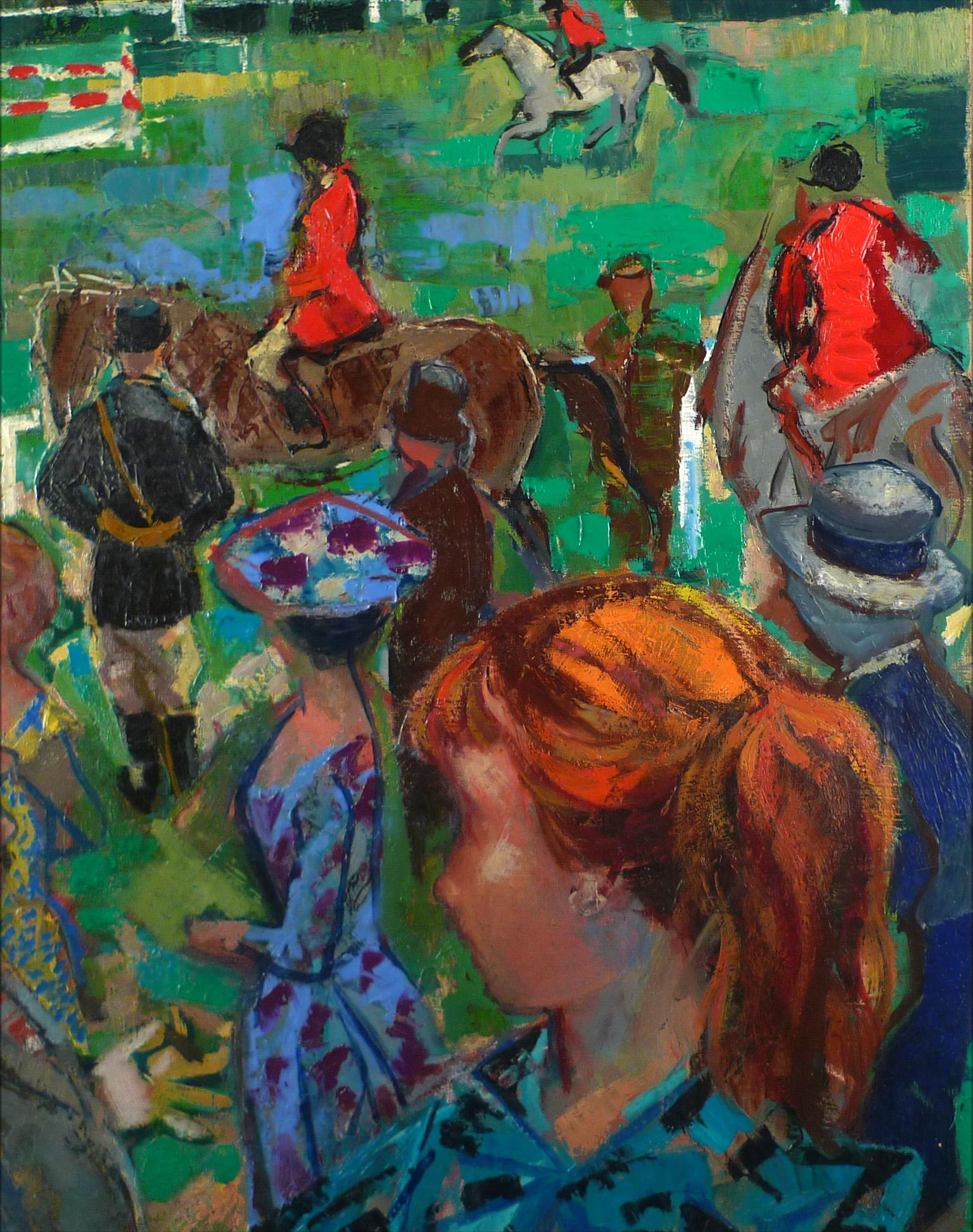 Il concorso hippico - Painting Postimpressionismo di Emilio Grau Sala