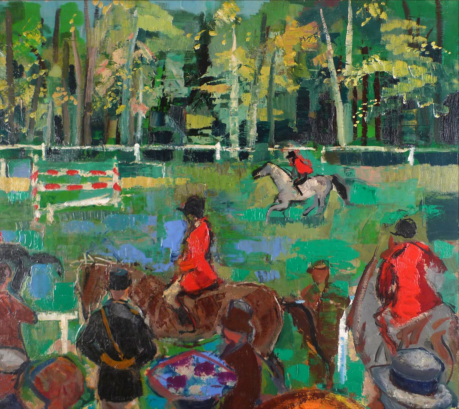 EMILIO GRAU SALA
Spagnolo, 1911 - 1975
IL CONCORSO HIPPICO
firmato 
