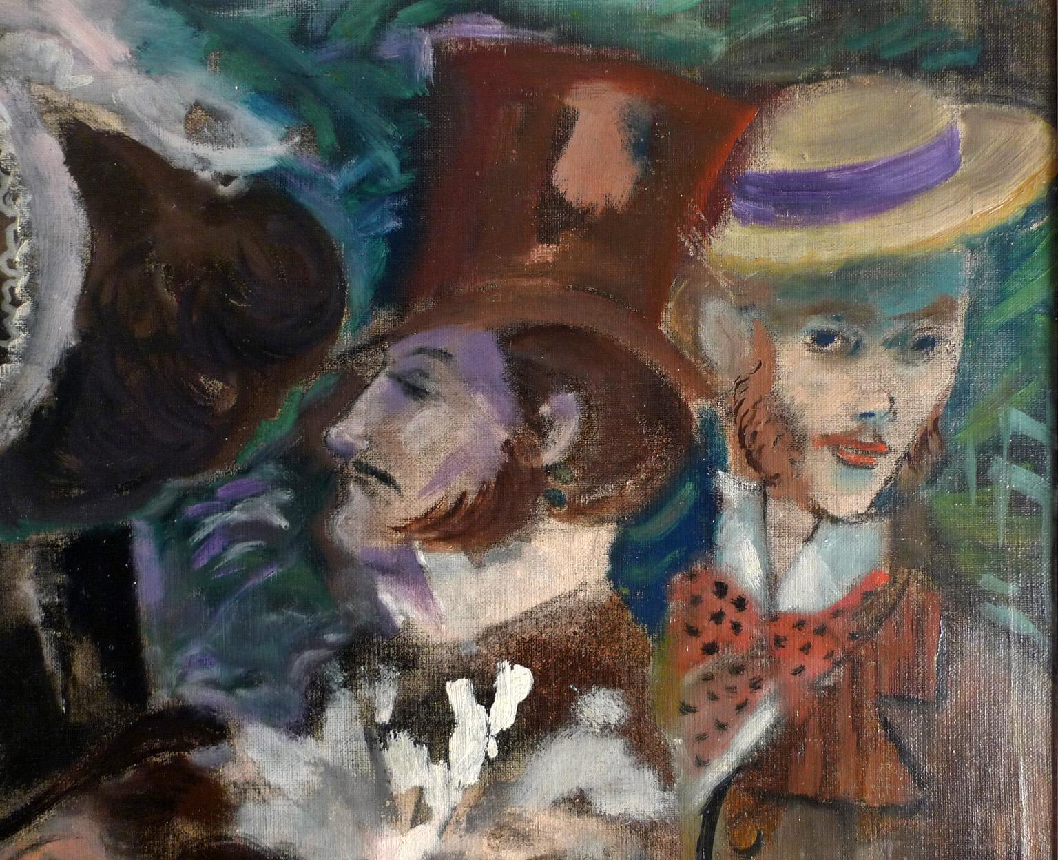 « Le Moulin de la Galette », grande huile sur toile du 20e siècle d'Emilio Grau Sala en vente 5