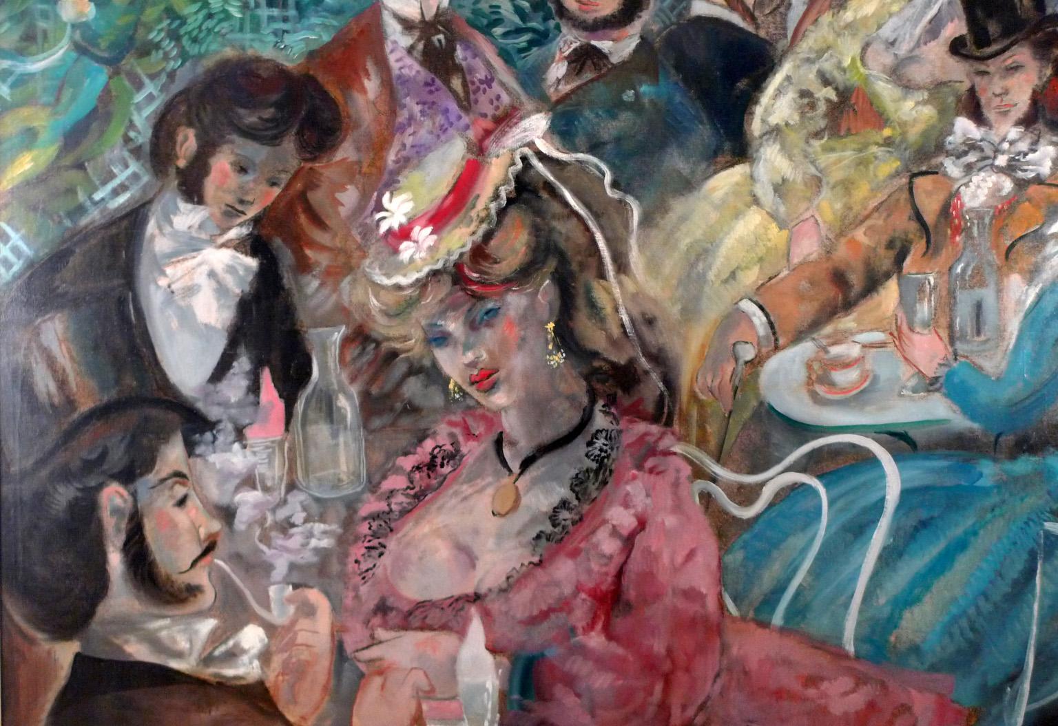 « Le Moulin de la Galette », grande huile sur toile du 20e siècle d'Emilio Grau Sala en vente 7