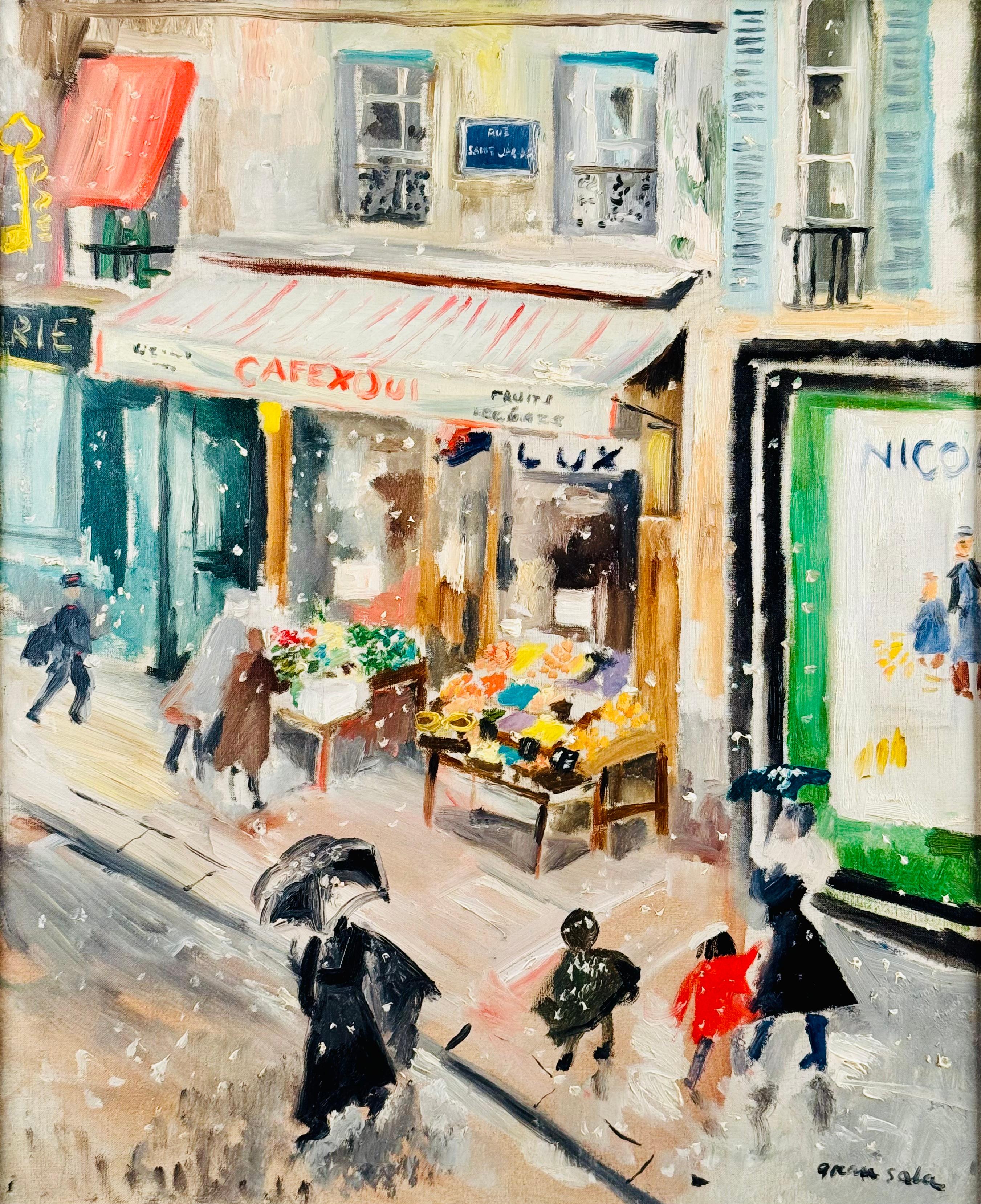 Calle de París - Painting de Emilio Grau Sala