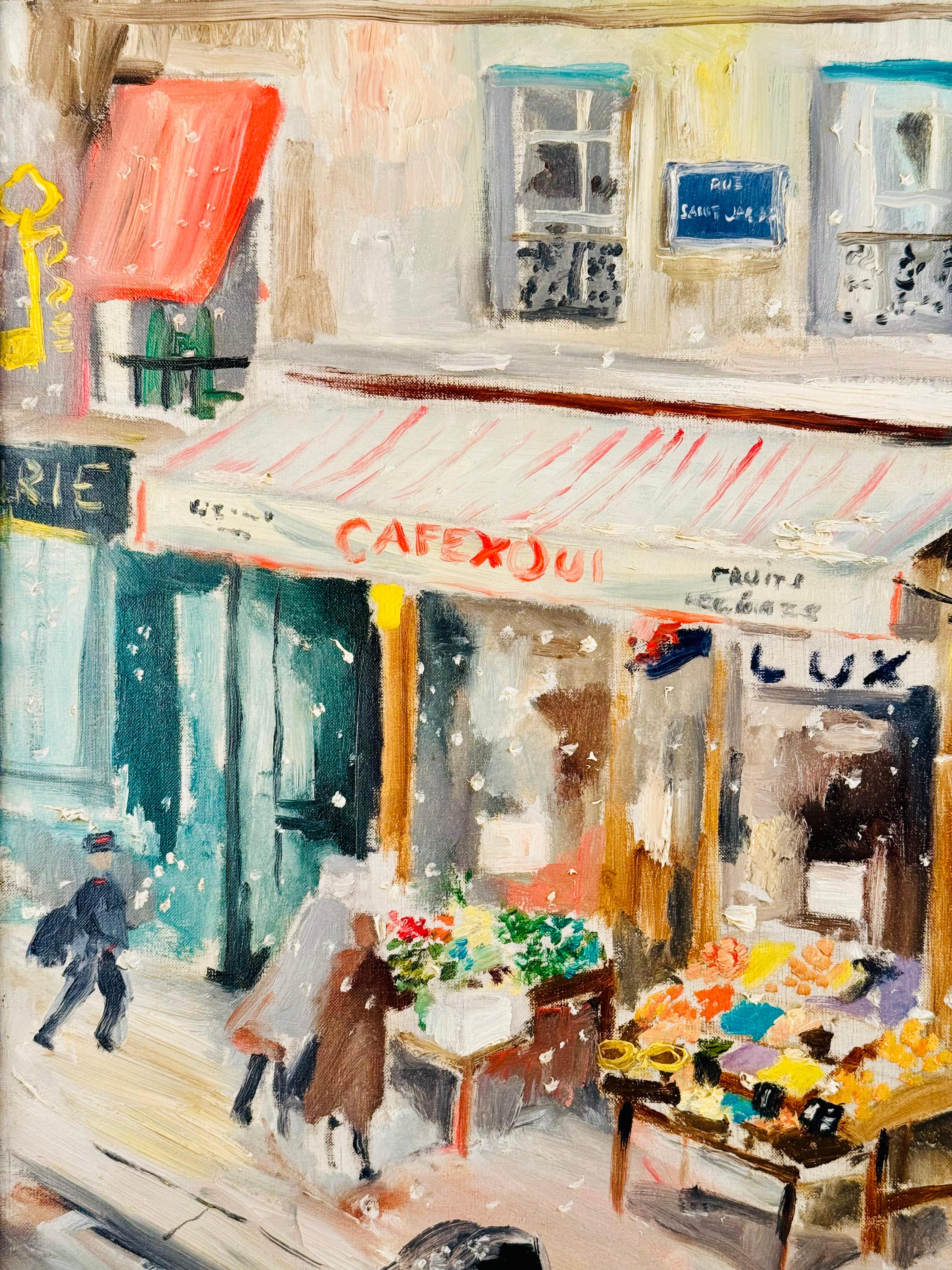 Calle de París - Painting Posimpresionista de Emilio Grau Sala