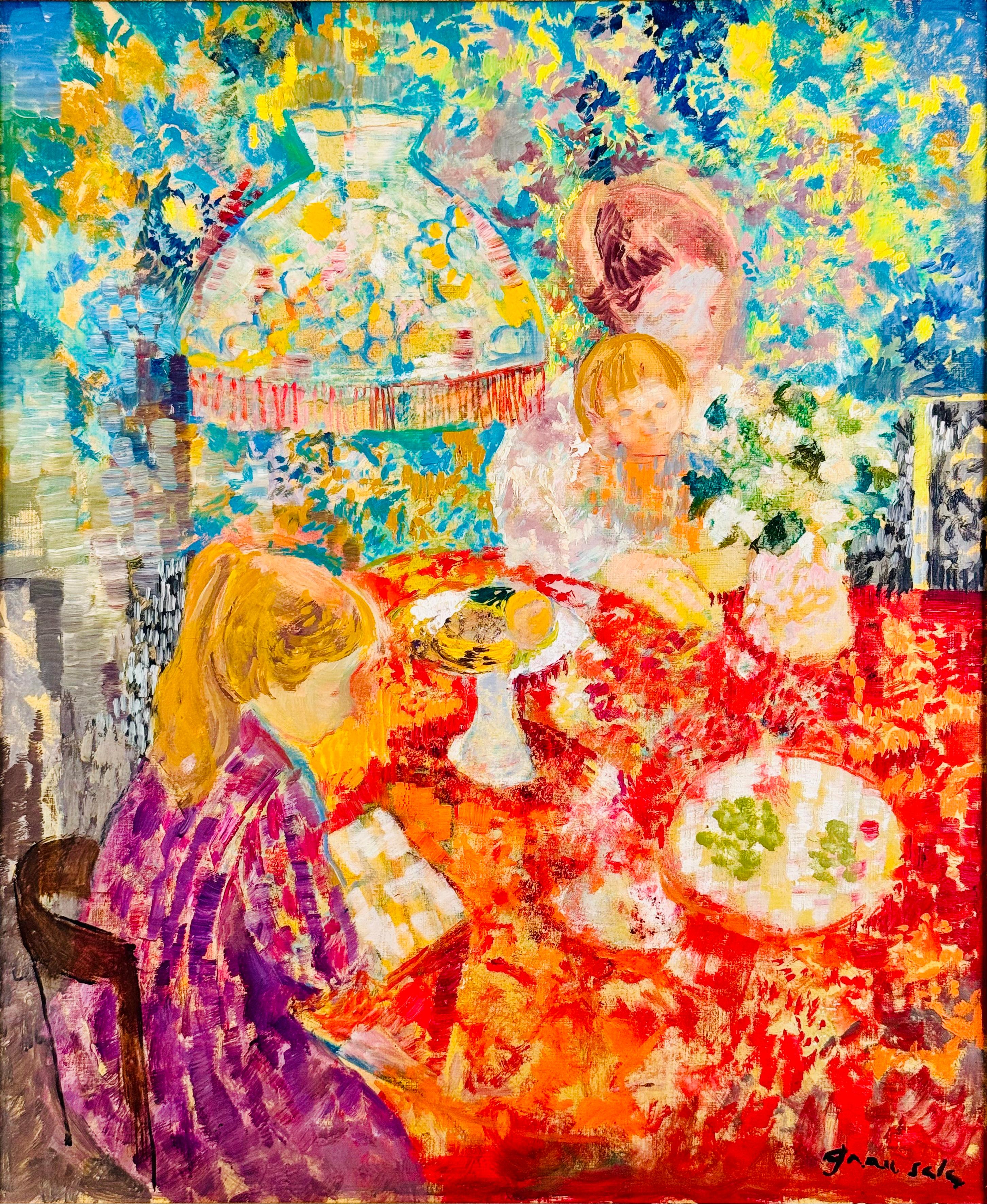 SCÈNE FAMILLIALLE - Painting de Emilio Grau Sala
