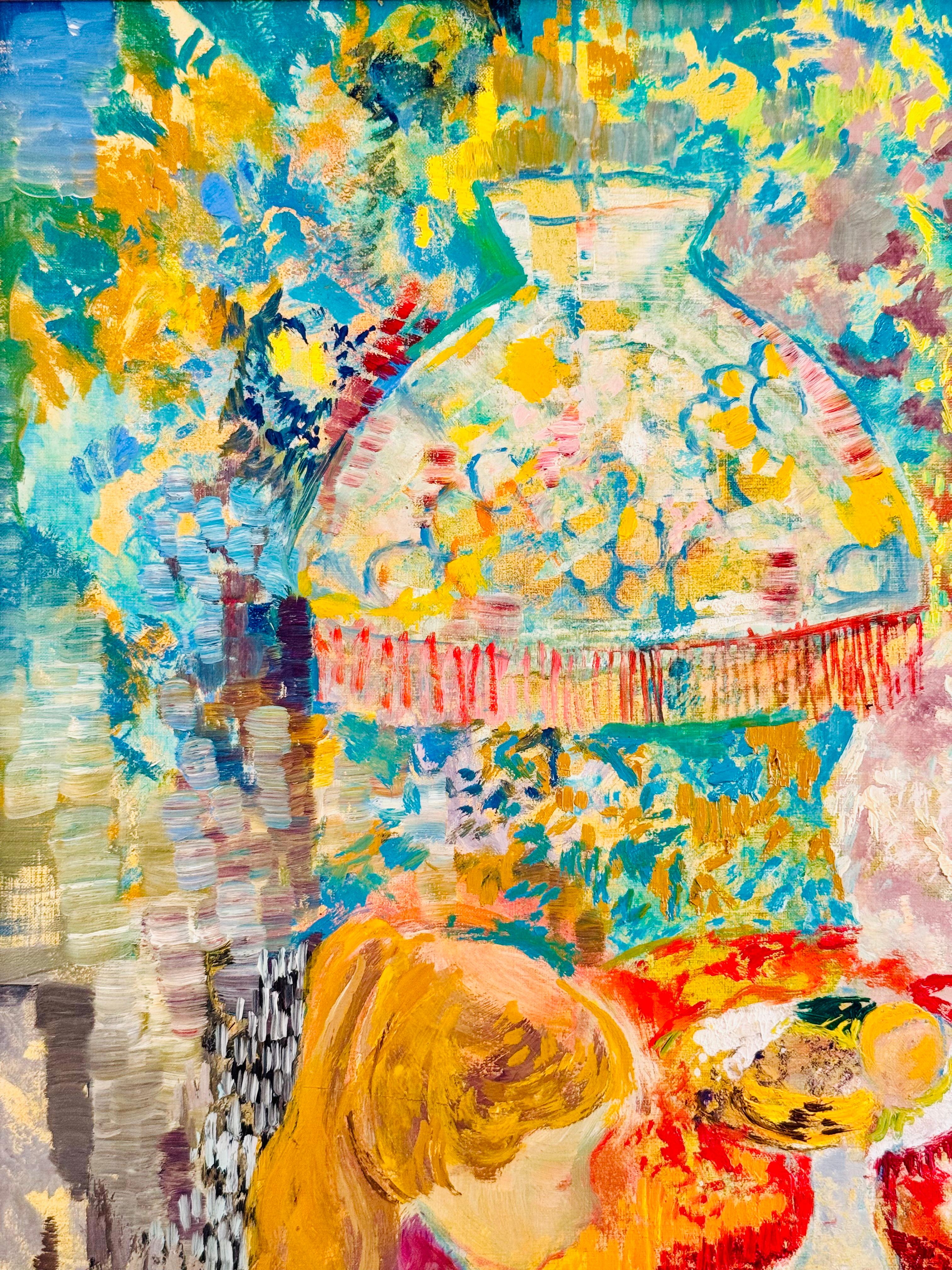 SCÈNE FAMILLIALLE - Marron Interior Painting par Emilio Grau Sala