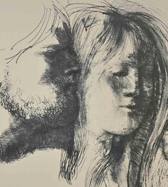 Lovers -  Photolithograph by E. Greco - 1970s