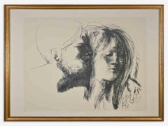 Lovers -  Photolithograph by E. Greco - 1970s