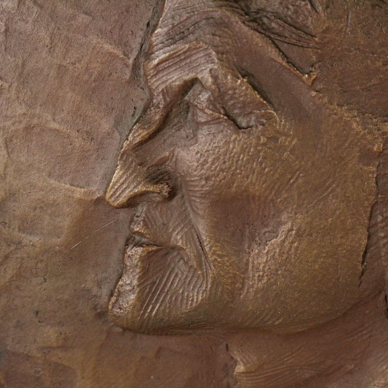 Bas-Relief by Emilio Greco - Portrait of Dante Alighieri, 1975 4