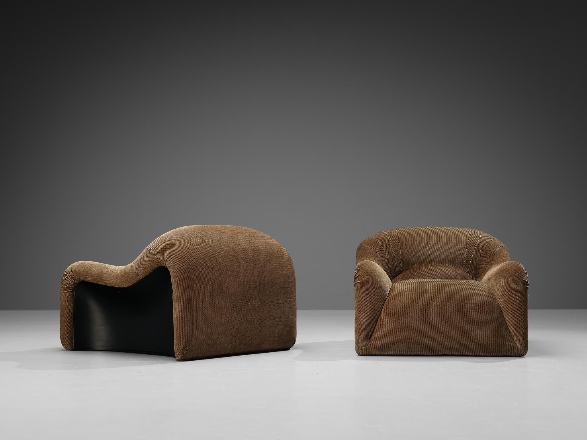 Post-Modern Emilio Guarnacci for 1P Pair of 'Ecuba' Lounge Chairs For Sale