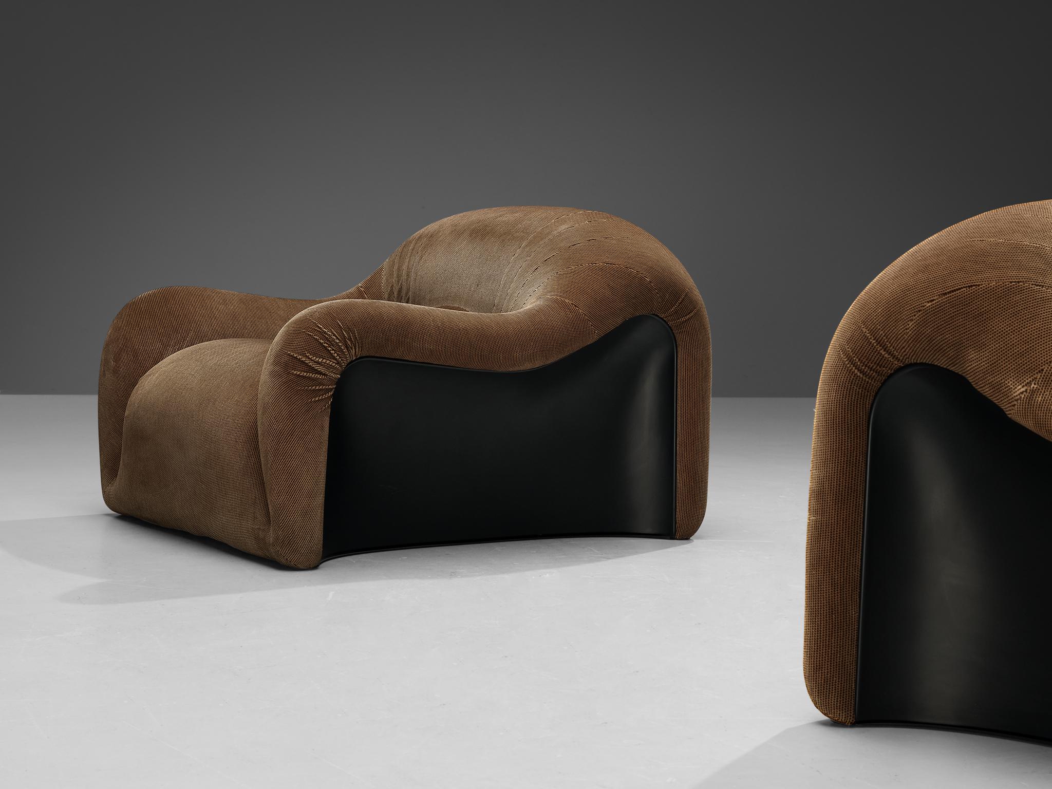 Mid-20th Century Emilio Guarnacci  for 1P Pair of 'Ecuba' Lounge Chairs 