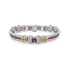 Emilio Jewelry 120 Year Old Ruby Diamond Bracelet