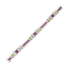 Emilio Jewelry 120 Year Old Ruby Diamond Bracelet