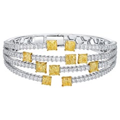 Emilio Gioielli 12,74 carati di diamante giallo Classic Red Carpet Bangle