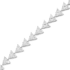 Emilio Jewelry 13.31 Carat Trilliant Cut Diamond Bracelet