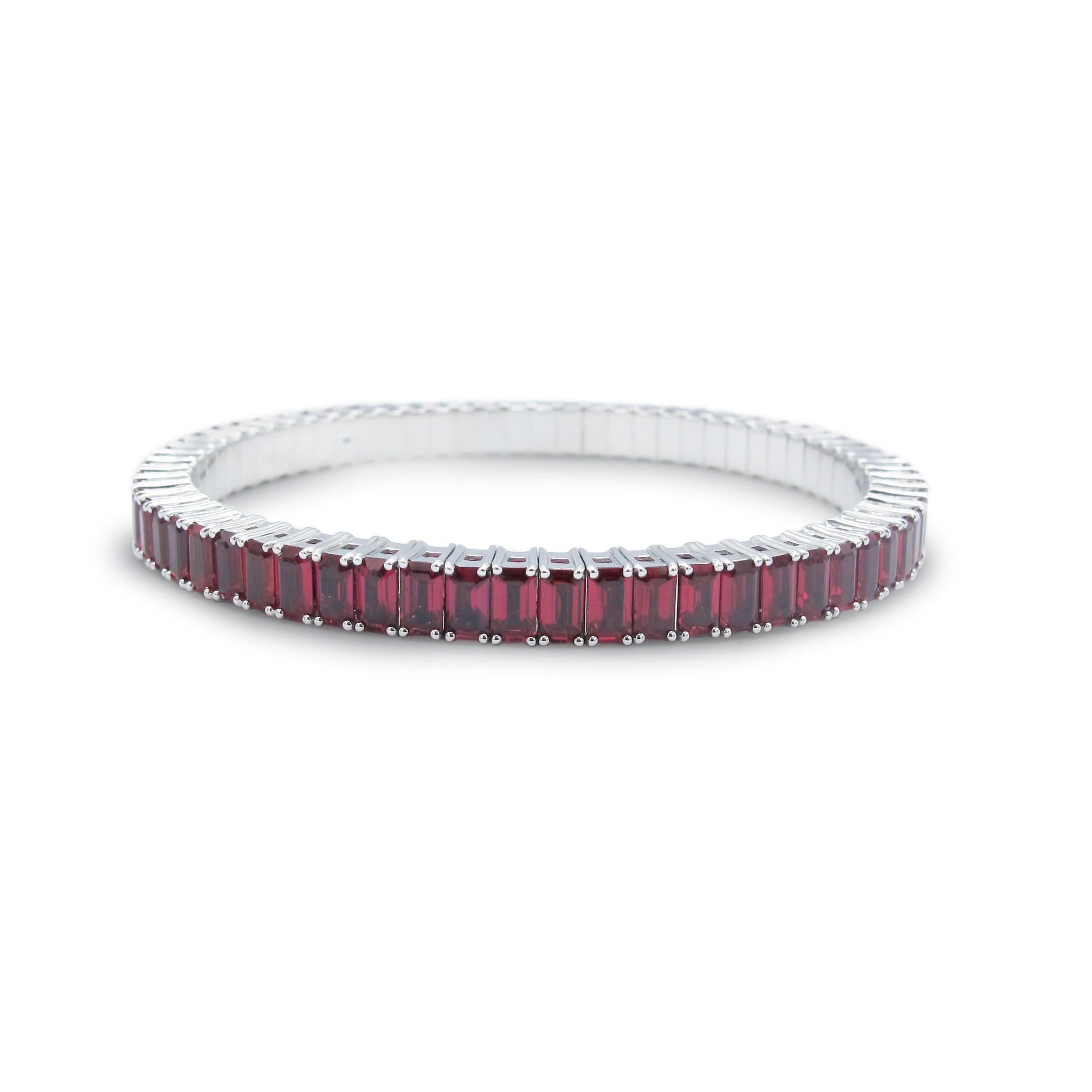 From the vault at Emilio Jewelry located on New York's iconic Fifth Avenue,
This bangle is stretchable so there is no sizing needed! You can simply pull it and it stretches thanks to our special jewelers talent! Featuring 19.02 carats of gorgeous