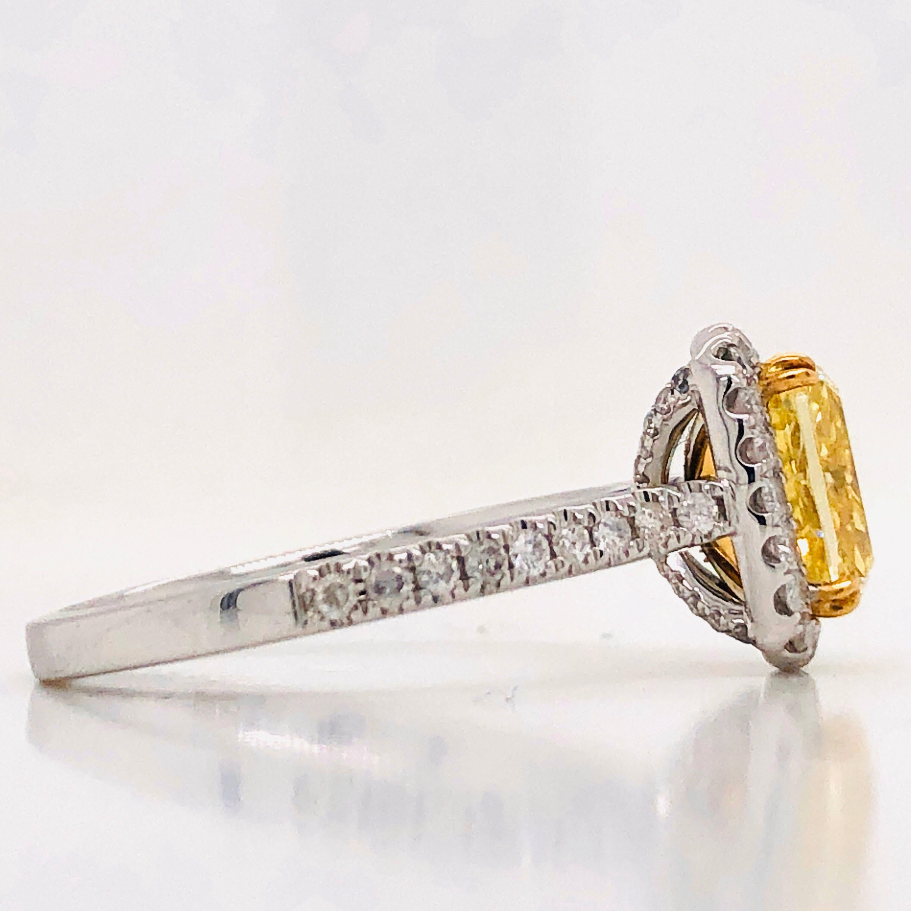 Emilio Jewelry 2.02 Carat GIA Certified Fancy Intense Yellow Diamond Ring
Wear these simple classy earrings to lunch, or casual affair! Made to wear casual or dressed up for any occasion. Hand made in the Emilio Jewelry Atelier, our brand is known