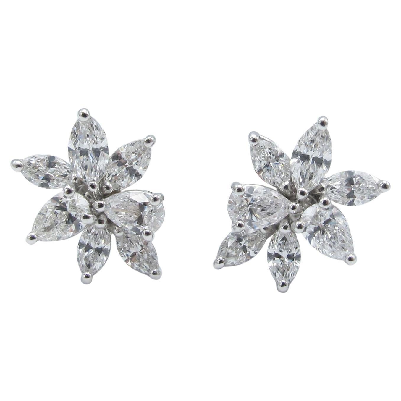 Emilio Jewelry 2.32 Carat Diamond Earrings For Sale at 1stDibs
