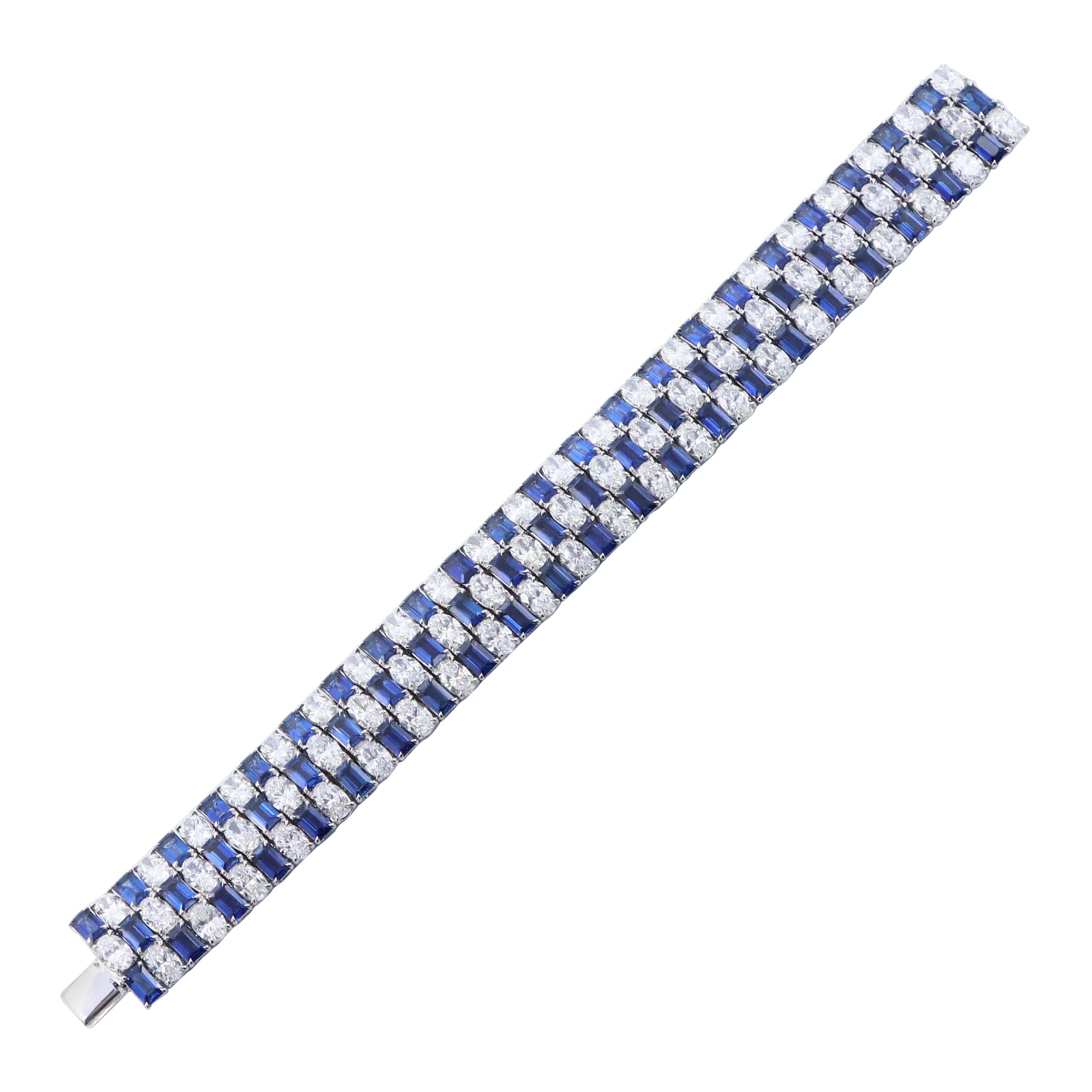 Emilio Joyas Pulsera de Diamantes Zafiro 20,69 Quilates