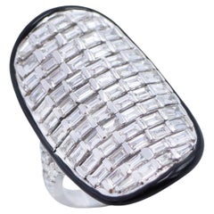 Emilio Gioielli Anello Baguette con diamante da 2,20 carati