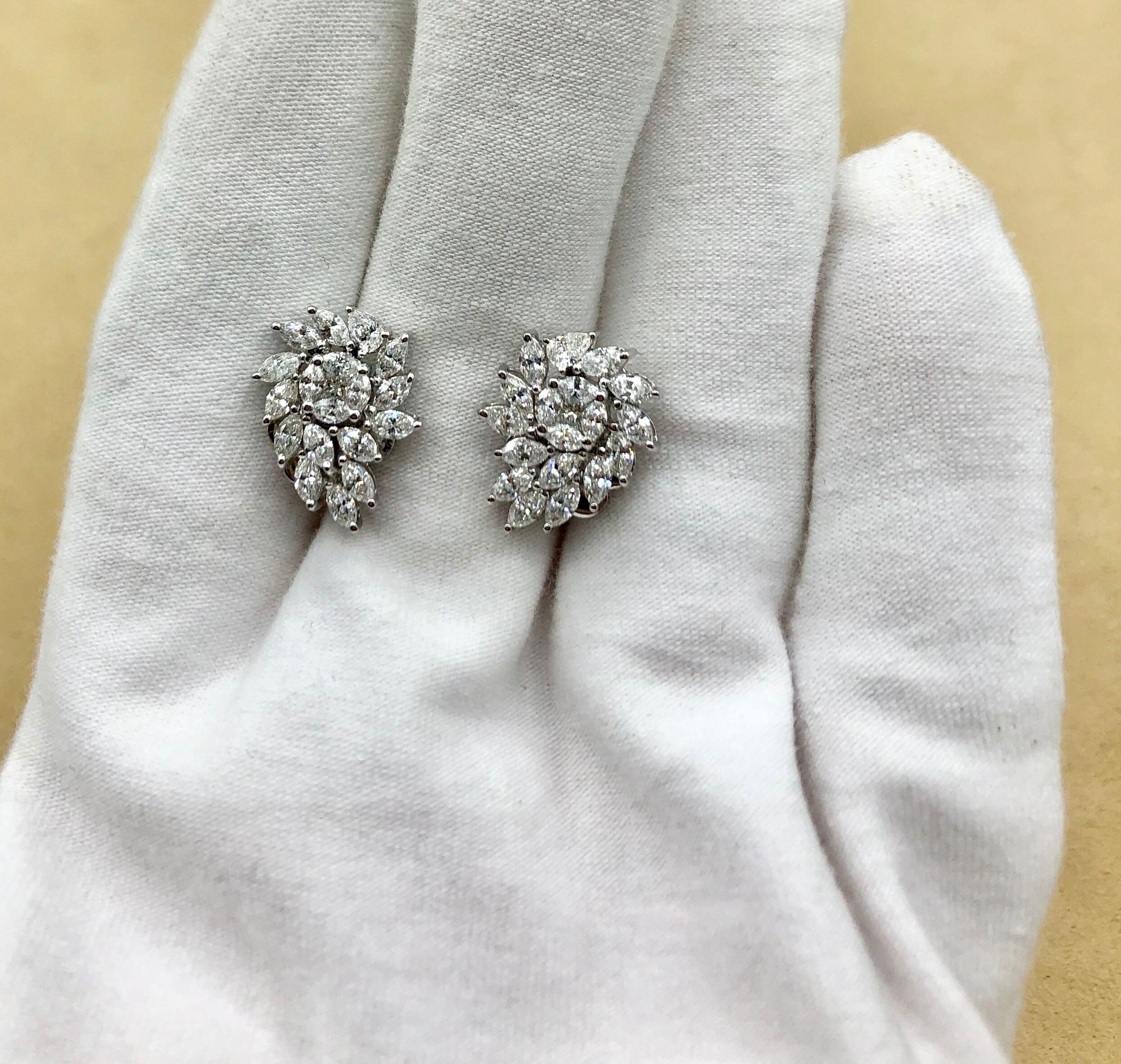 Emilio Jewelry 2.32 Carat Diamond Earrings For Sale 6
