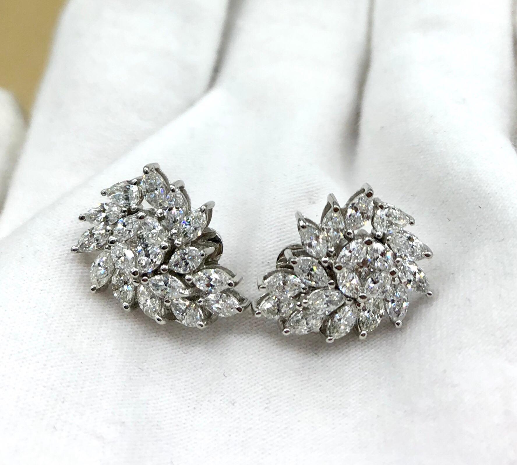 Emilio Jewelry 2.32 Carat Diamond Earrings For Sale 7